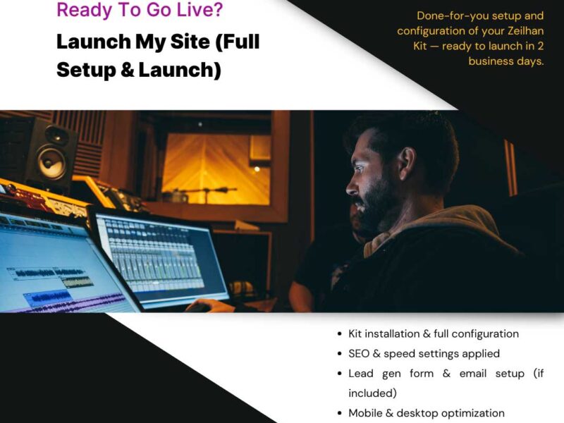 Launch My Site (Full Setup & Launch)